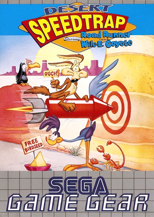 Обложка игры Desert Speedtrap Starring Road Runner and Wile E. Coyote